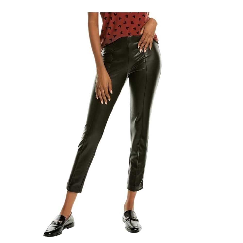 Anne Klein Women's Faux Leather Pull on Legging